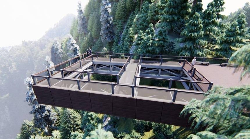 Kazdağları Şahinderesi Kanyonu&rsquo;na cam seyir terası