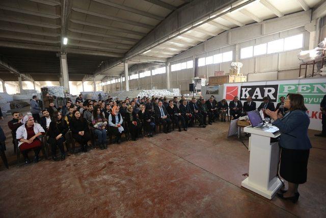 Başkan Şahin, organize sanayi çalışanlarıyla bir araya geldi