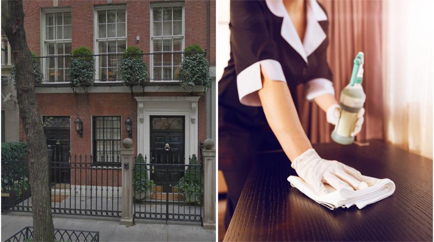 &Ccedil;alıştığı l&uuml;ks evin asans&ouml;r&uuml;nde t&uuml;m hafta sonu boyunca mahsur kaldı