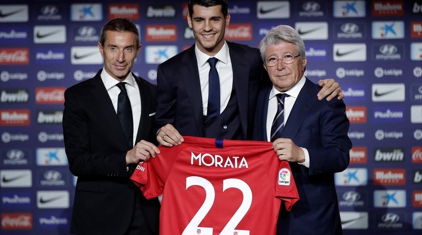 Atletico Madrid Alvaro Morata'yı basına tanıttı