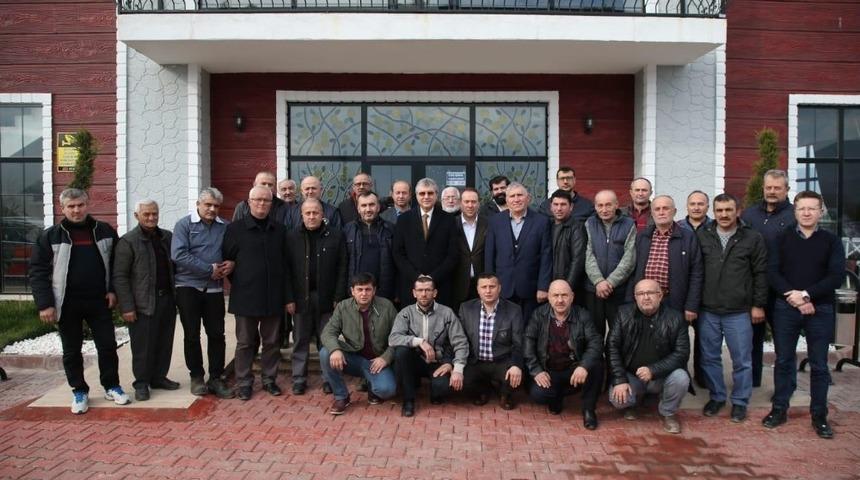 Başkan Kaya ve Y&uuml;ce, K&uuml;&ccedil;&uuml;k Sanayi Sitesi esnafı ile bir araya geldi