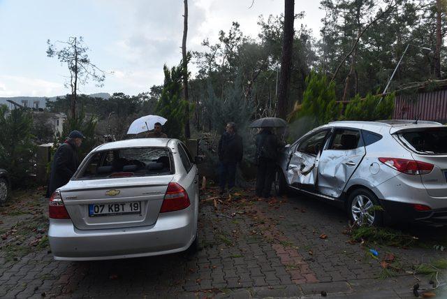 Antalya'yı fırtına vurdu; başına sac parçası çarpan Berivan öldü (6)