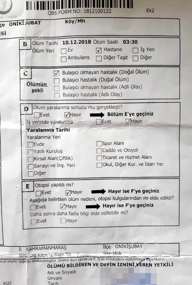 Annesinin ihmalden öldüğünü iddia eden diş doktorundan suç duyurusu