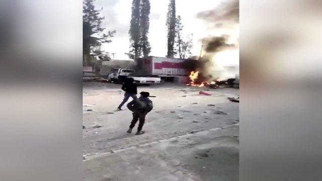 Rakka'da halk YPG/PKK'yı protesto etti