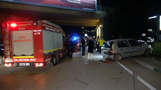 Bursa'da kavşakta kaza: 1 yaralı
