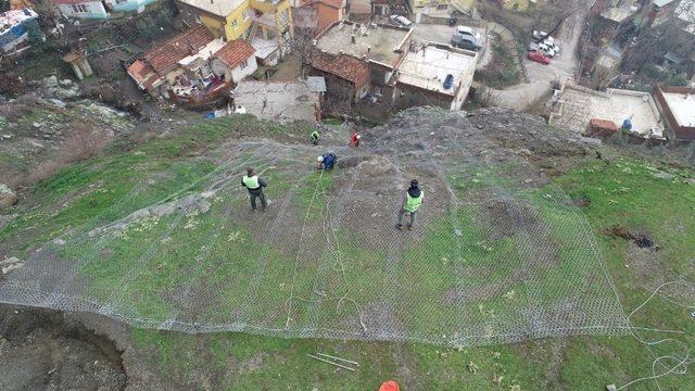 Bayındırlık Mahallesinde heyelan önlemi