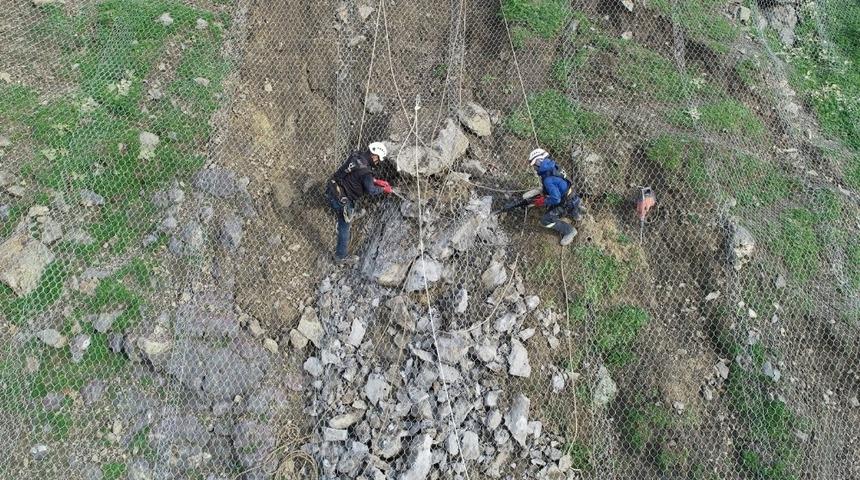 Bayındırlık Mahallesinde heyelan &ouml;nlemi