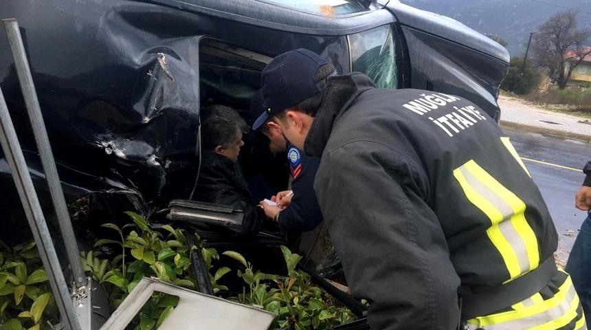Muğla&rsquo;da kaza: 1 yaralı