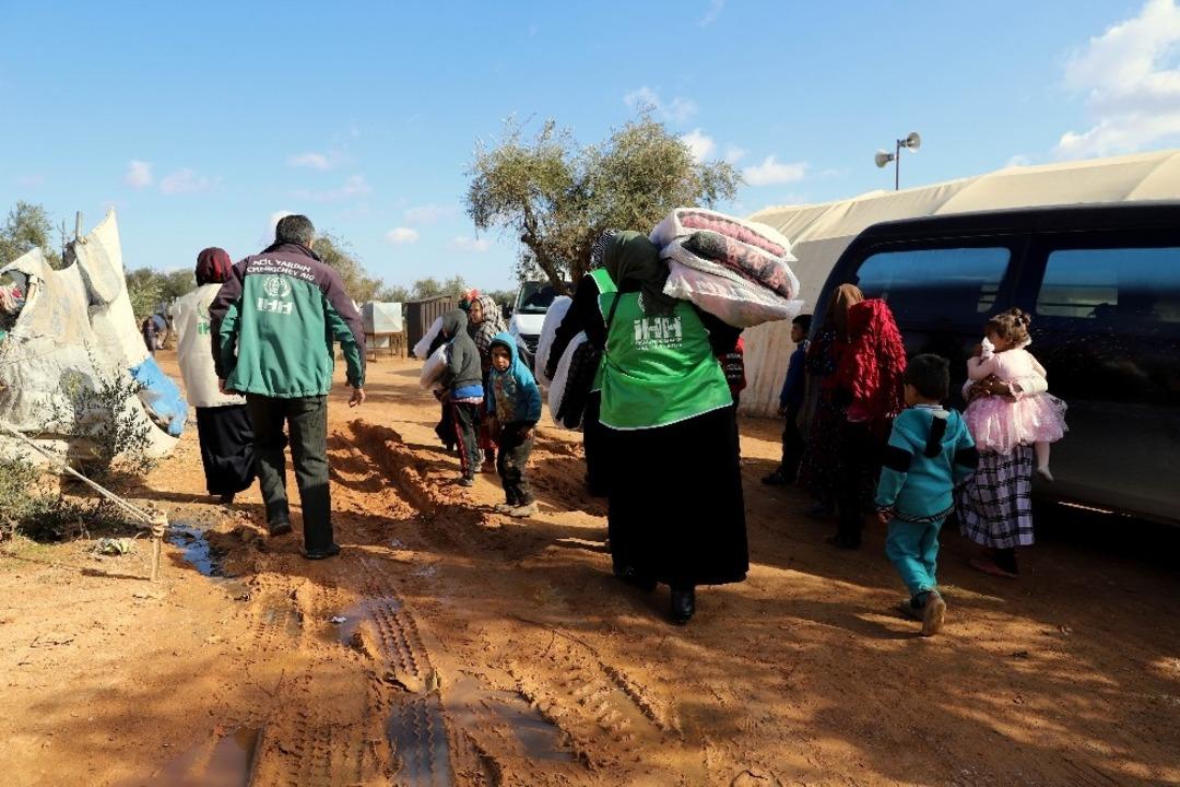 Suriyeli ailelere kış yardımı
