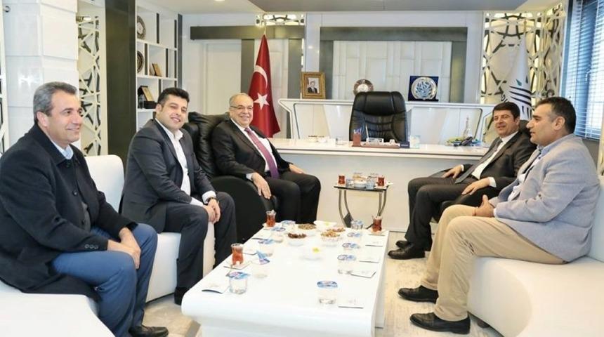 CHP Milletvekili Tutdere Başkan Kutlu ile bir araya geldi