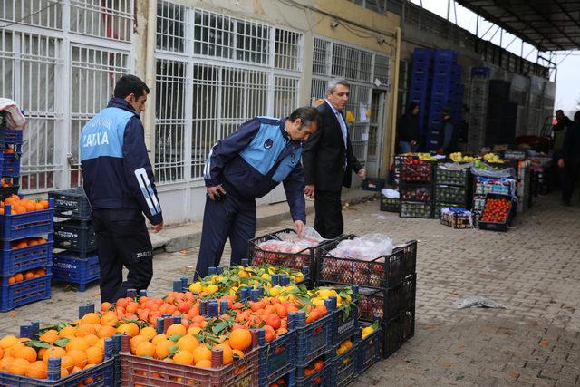 Mardin'de sebze hali ve marketler denetlendi