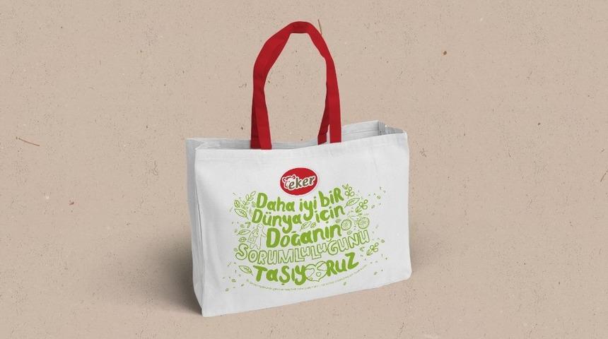 Eker&rsquo;den doğaya duyarlı t&uuml;keticilere geri d&ouml;n&uuml;ş&uuml;m &ccedil;antası