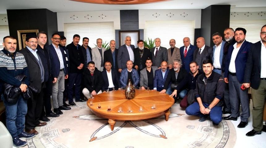 Ağrılı sanayicilerden Bozbey&rsquo;e ziyaret