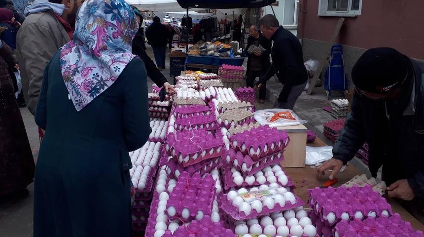  Yumurta markette 90 kuruş, pazarda 45 kuruş 