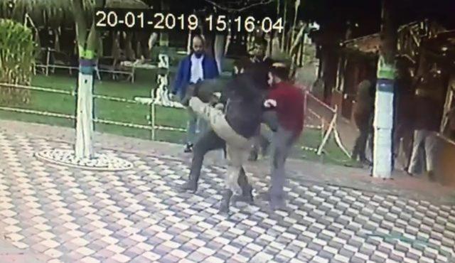 Laf attıkları genç kızın tepki gösteren erkek arkadaşını dövdüler