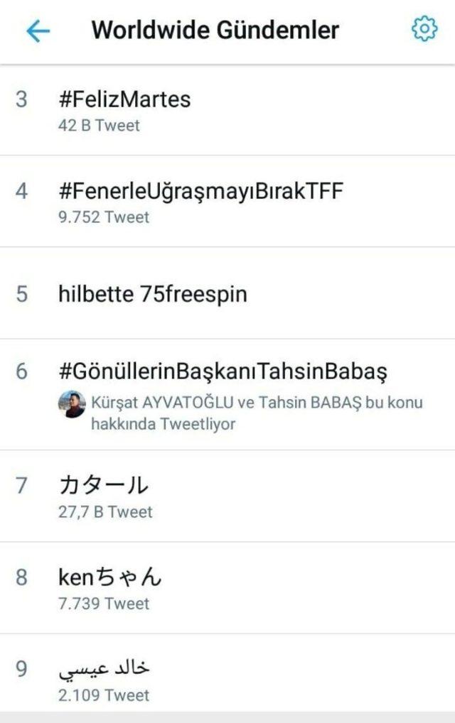 Başkan Babaş, twitter’da gündem oldu