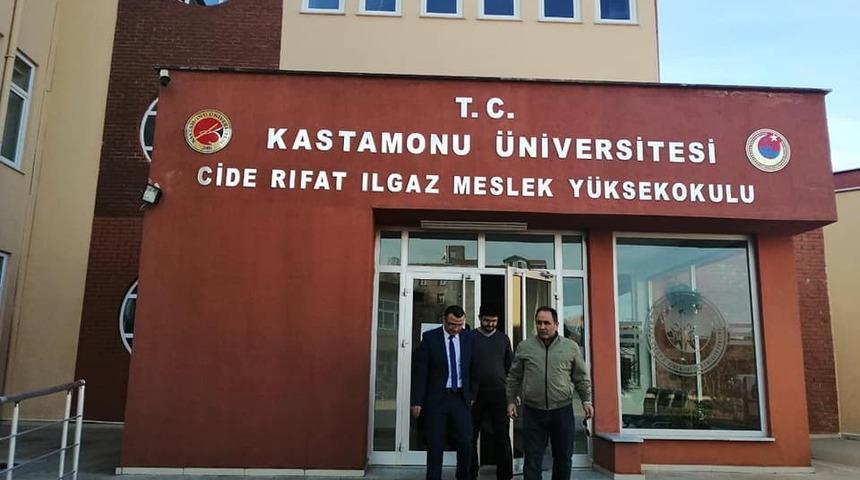 Murat Demir, Cide Rıfat Ilgaz Meslek Y&uuml;ksekokulu&rsquo;nu ziyaret etti