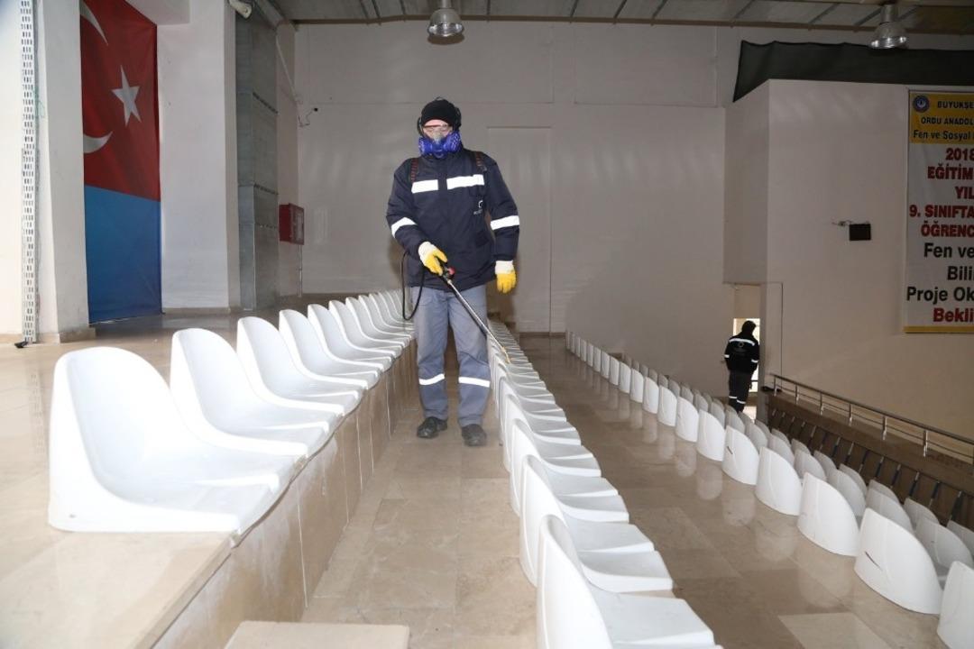 Ordu&rsquo;da dezenfenkte &ccedil;alışması başlatıldı