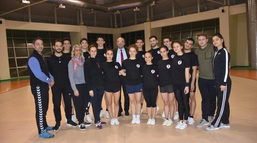 Ayta&ccedil;&rsquo;tan Aerobik Cimnastik Milli Takım kampına ziyaret