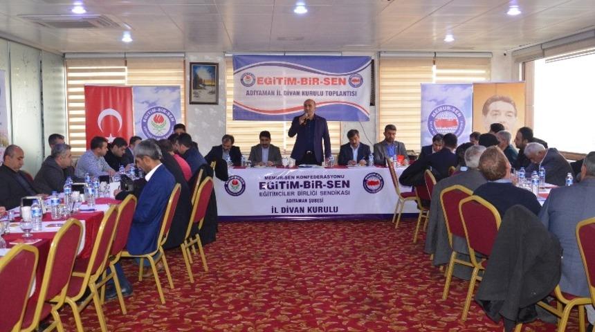 Eğitim Bir- Sen Adıyaman Şubesinde genişletilmiş il divan kurulu toplantısı