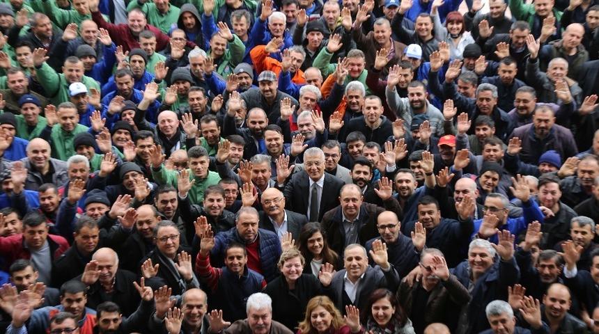 Başkan Tarhan, personeliyle &ouml;ğle yemeğinde buluştu