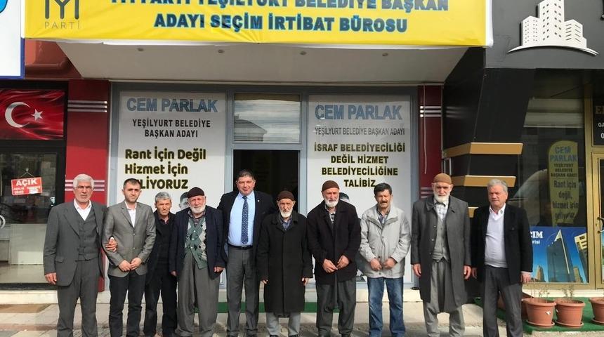 İYİ Parti Yeşilyurt adayı Cem Parlak&rsquo;a ziyaret