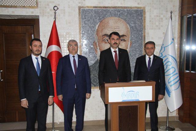 Çevre ve Şehircilik Bakanı Murat Kurum Burdur’da