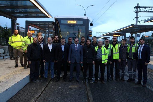 Akçaray’ın 2. etabında ilk test sürüşü yapıldı