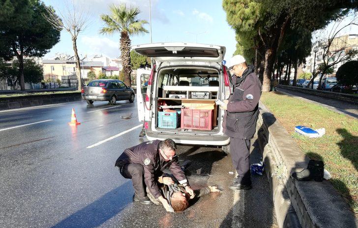 Yayaya çarpan sürücü üzüntüden yere yığıldı! G4