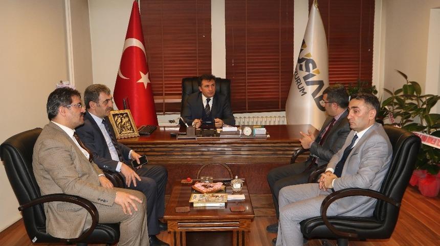 Erzurum İŞKUR Şube Müdürleri Coşkun ve Mutlu’dan MÜSİAD’a ziyaret