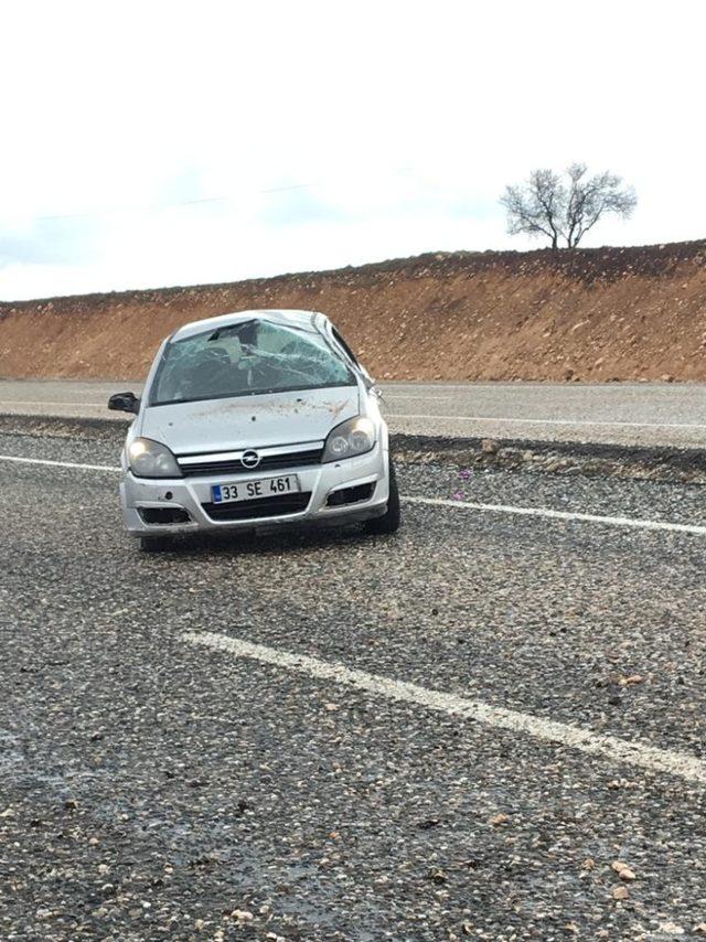 Adıyaman’da otomobil takla attı: 4 yaralı