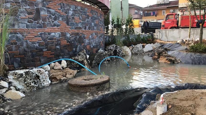 Vezirhan&rsquo;da ekolojik havuz &ccedil;alışmaları devam ediyor