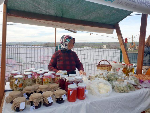 Tekirdağ da Karadenizli kadınlar organik y&ouml;resel pazar a&ccedil;tı 2