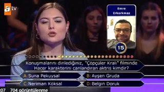 Kim Milyoner Olmak İster'de Boğaziçi Üniversitesi mezunu Ayşen Gruda sorusunu bilemedi 