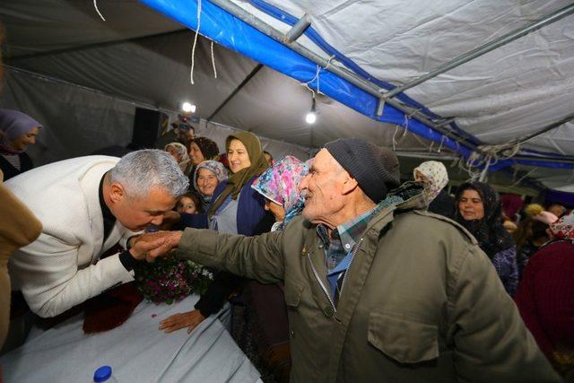 Başkan Sözen, seçim çalışmalarına devam ediyor