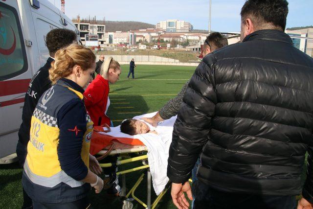 Ambulans helikopter, otomobil altında kalan Egemen için havalandı