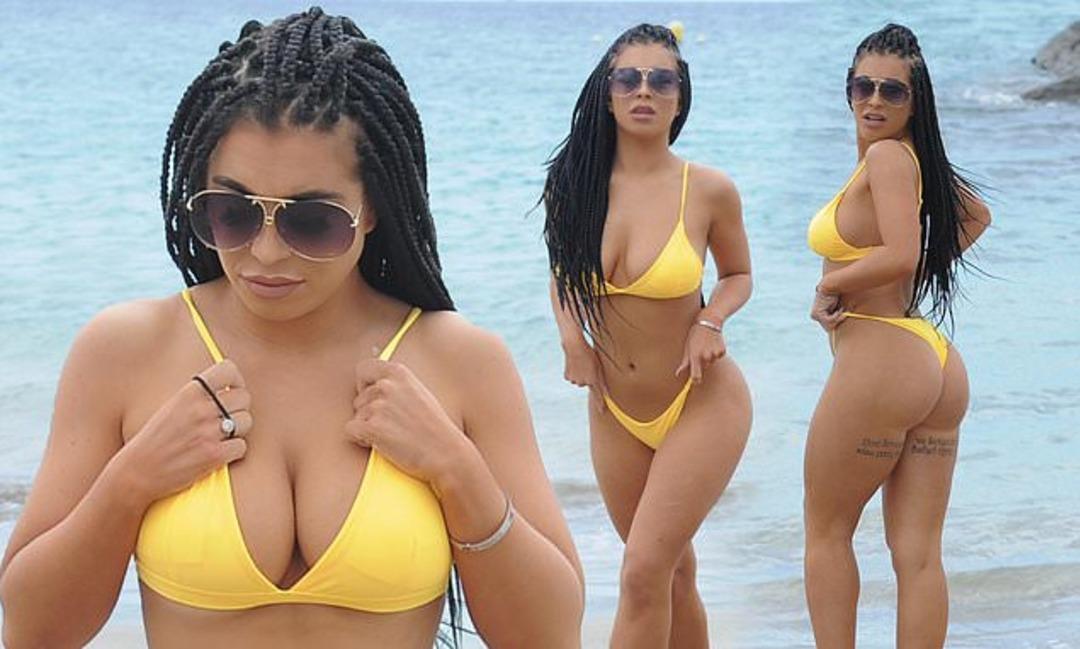 Katie Salmon plajı yaktı ge&ccedil;ti