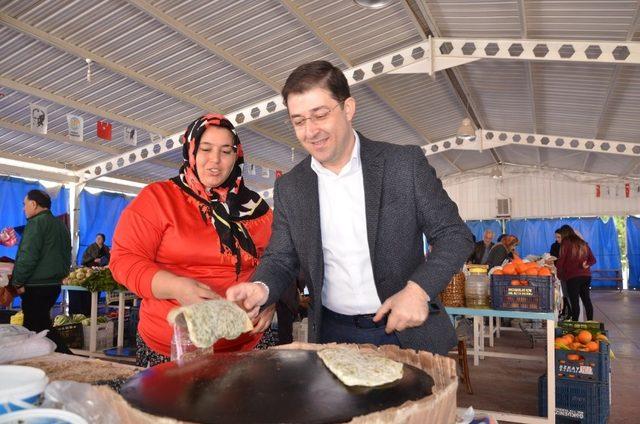 Soydan, Kadın Üretici Pazarı’ndaki kadınlarla bir araya geldi