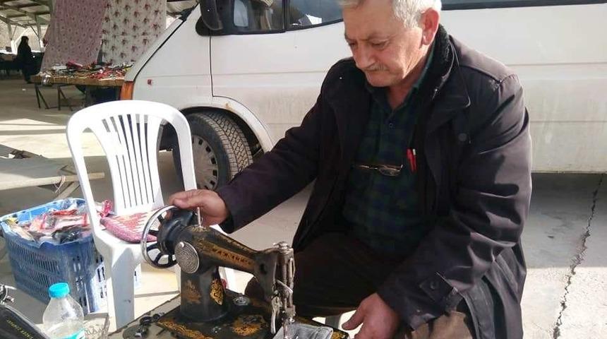 42 yıldır seyyar dikiş makinesi tamirciliği yapıyor
