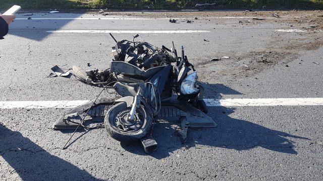 TEM'de kaza : Motosiklet sürücüsü hayatını kaybetti (1)