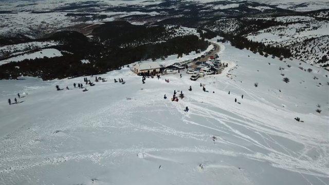 Derbent Aladağ sömestr tatilinde 10 bini aşkın kayakseveri ağırladı