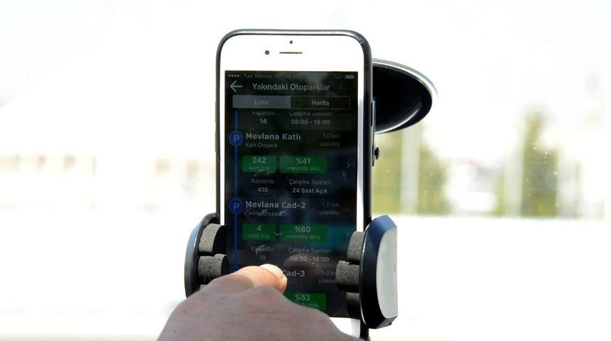 Konya’da “Otopark Bul” uygulaması sürücülere kolaylık sağlıyor