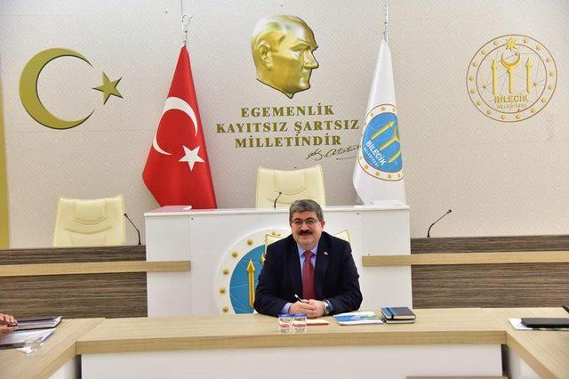 Başkan Can, birim m&uuml;d&uuml;rleriyle bir araya geldi 1