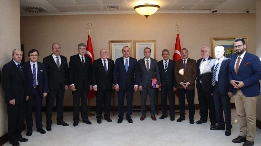 TGK y&ouml;netimi, Dışişleri Bakanı &Ccedil;avuşoğlu&rsquo;nu ziyaret etti