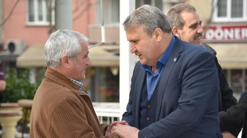 Başkan &Ccedil;er&ccedil;i Karak&ouml;y&rsquo;de esnafla buluştu sorunlarını dinledi