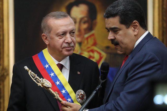 Aralık ayında Caracas'ı ziyaret eden Erdoğan'a 