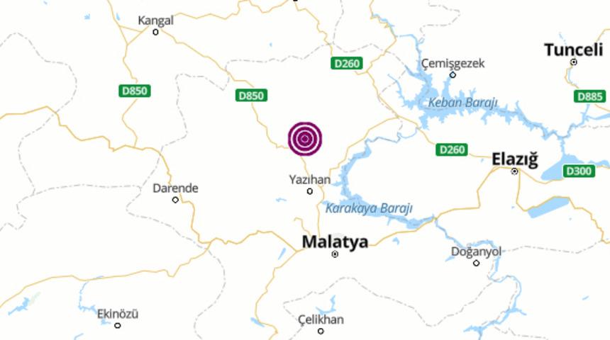 Malatya'da 3.9 büyüklüğünde deprem meydana geldi