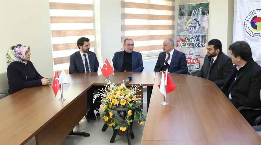 Başkan &Ouml;zt&uuml;rk Yahyalı Ticaret Odası&rsquo;nı ziyaret etti