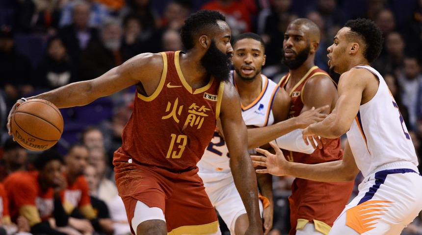 Harden'ın 44 sayısı, Houston Rockets'ı galibiyete taşıdı