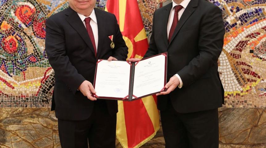 TAV / Sani Şener’e Makedonya’dan devlet liyakat nişanı